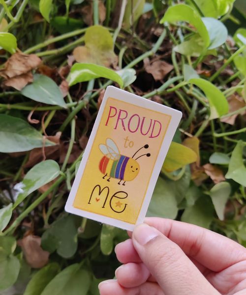 Proud to bee me sticker